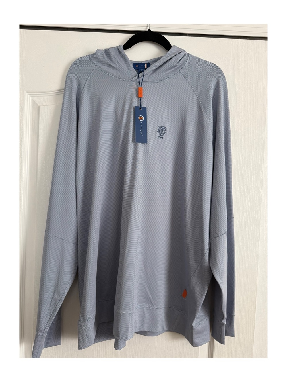 STITCH Micro Stripe Hoodie Golf Pullover
